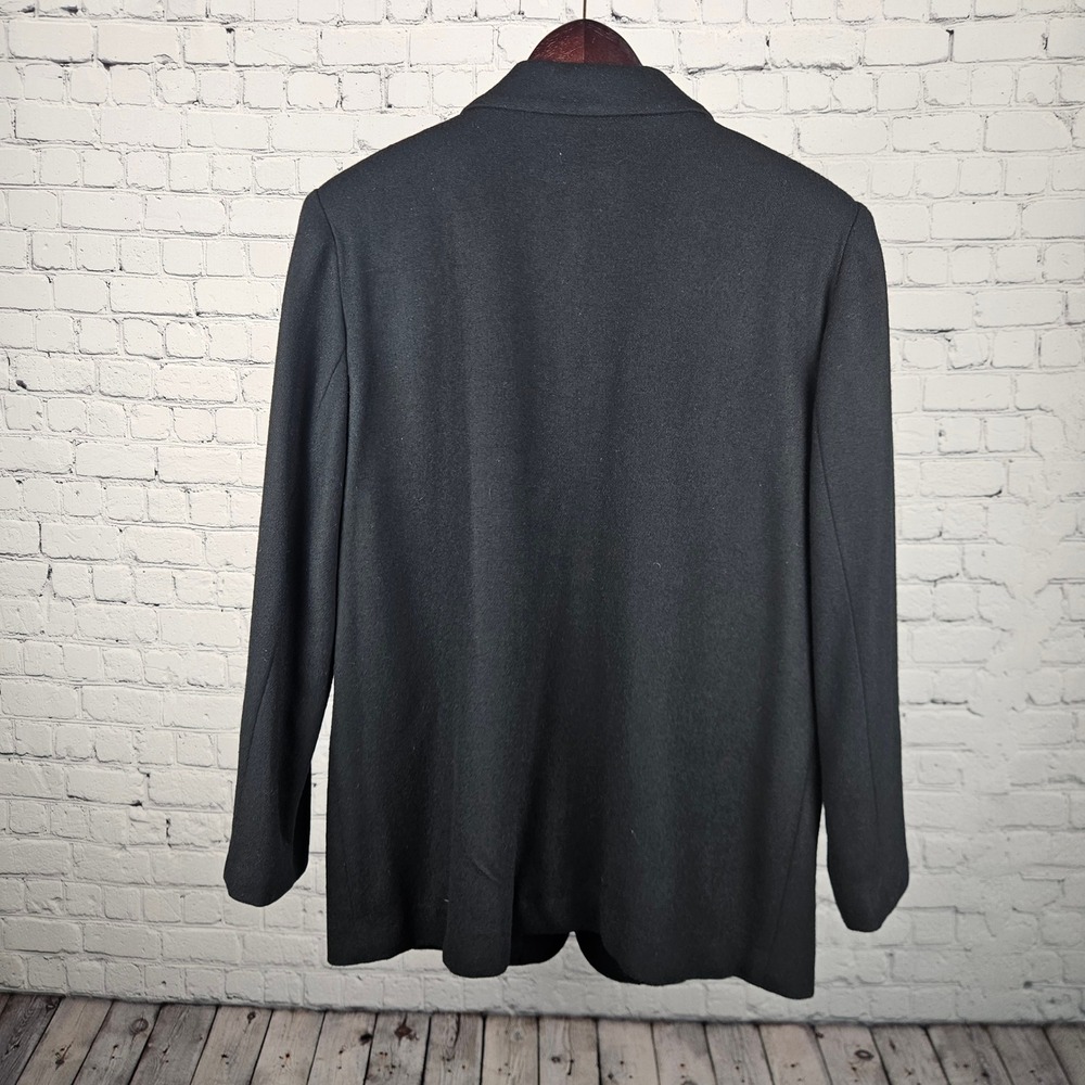 Sag Harbor Petite Black‎ 100% Wool Blazer Jacket Size 12P F02073C Professional - Picture 8 of 8